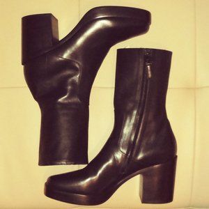 Balenciaga Platform Block Heel Runway Boots